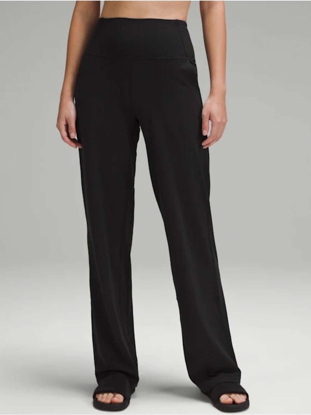 Lululemon Align High- Rise Wide-Leg Pant - Tall - Black - Size 6 - Picture 3 of 12